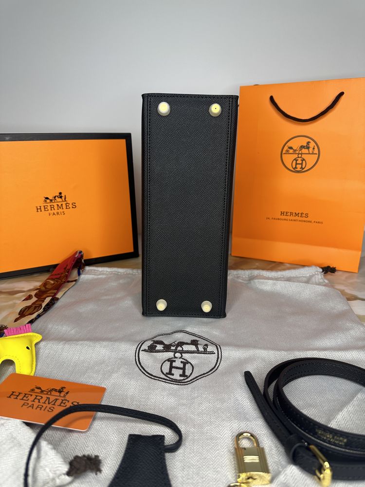 Geanta de lux HERMES Kelly 25 cm piele naturala 100% cadou(29