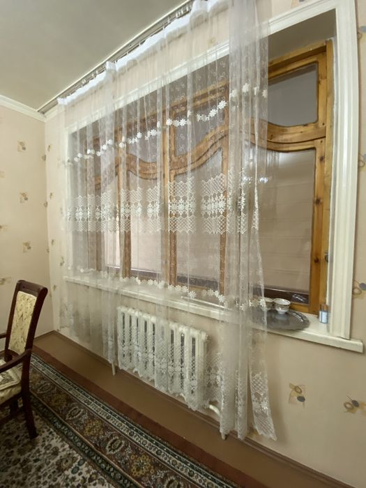 Ivory рангдаги парда