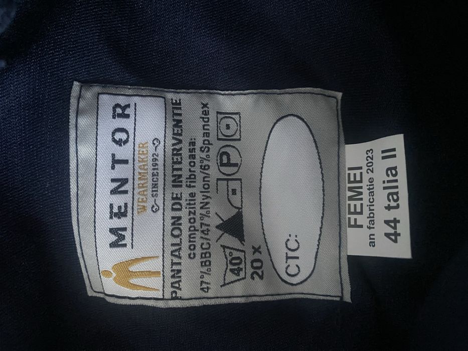 Pantaloni politie Mentor tricolor