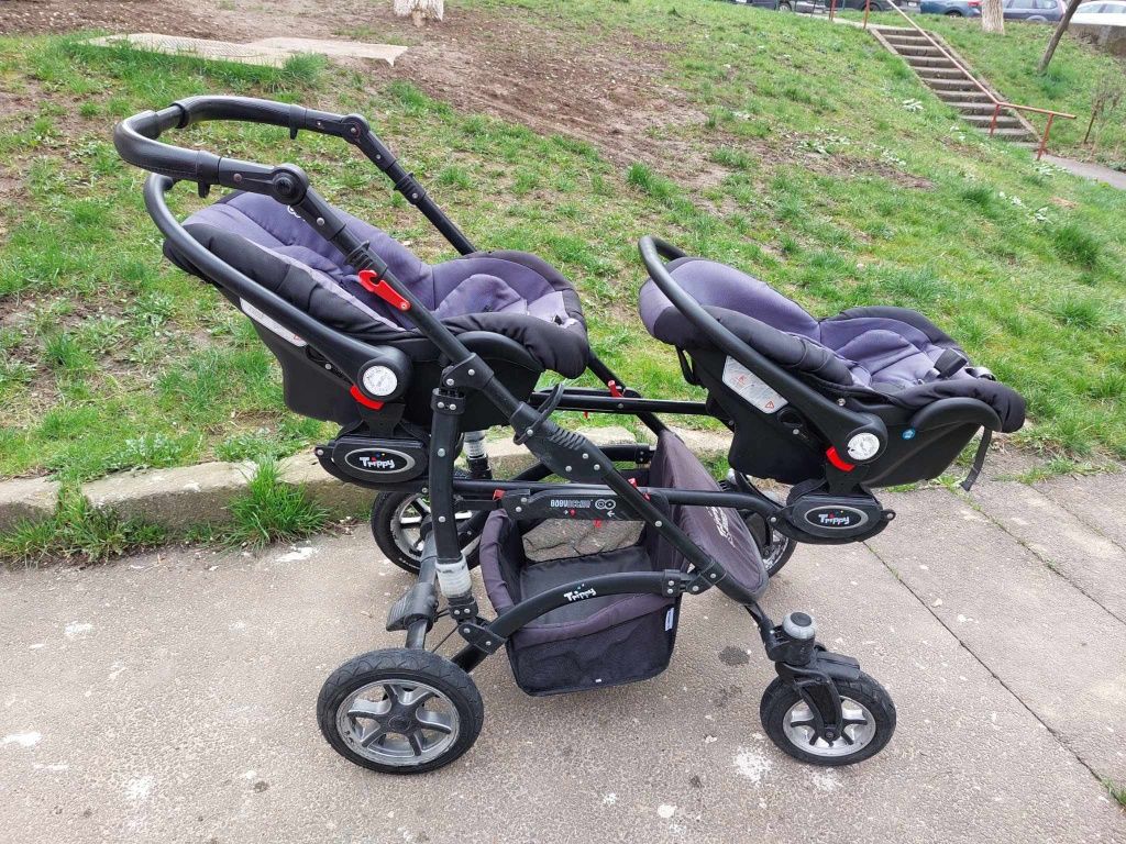 Carucior tripleti 3 in 1 Baby active Trippy