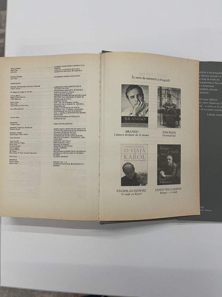 Carte de colectie rara - “Memorii” de David Rockefeller