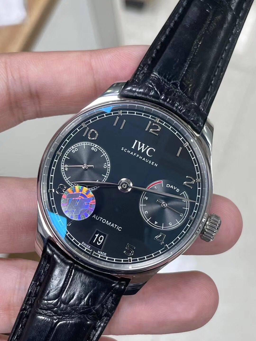 IWC Schaffhausen 7 days automatic cadran negru