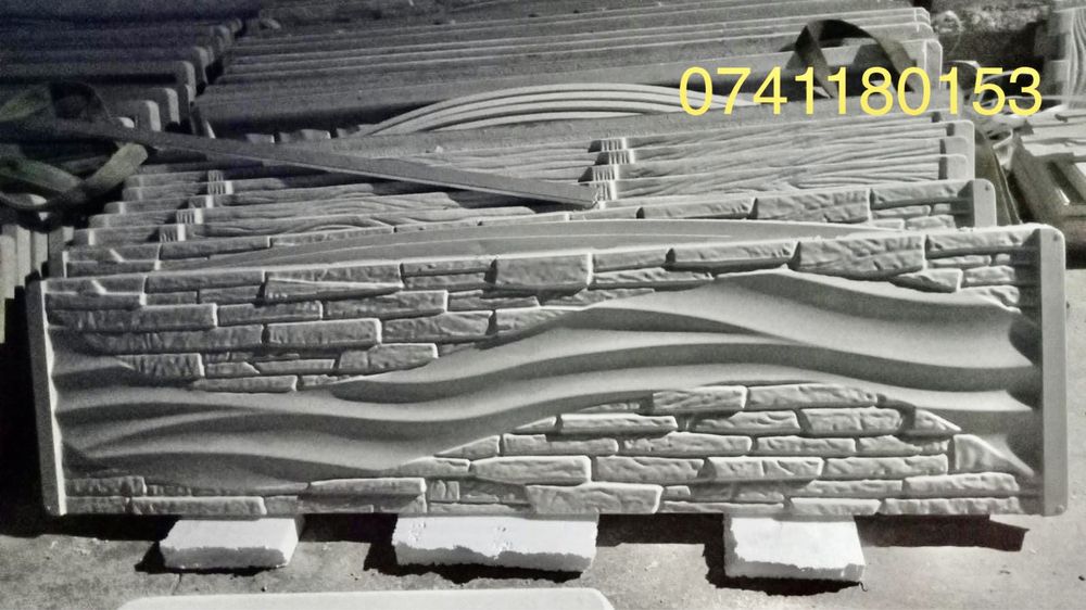 Gard placi beton stalpi prefabricate