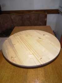 Blat masă rotund din lemn de brad