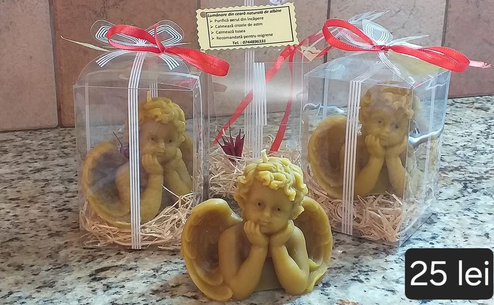 Cadouri inedite cu lumânări decorative din ceară naturală de albine
