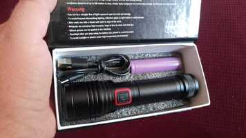 Lanterne Police metalice led 4 nuclee acumulator 18650 zoom telescopic