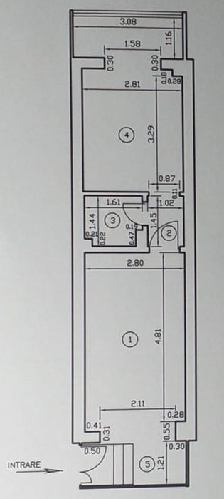 Închiriez spațiu comercial în suprafață de 40 mp-Ostroveni
