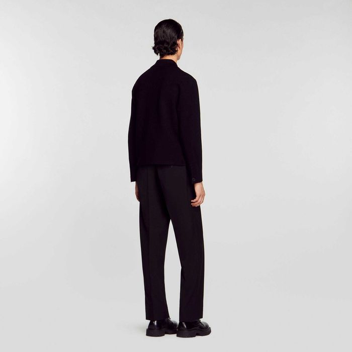 Sandro, Cardigan din tricot Milano New Home, Negru, M