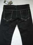 Blugi negri grosi barbati made in Italy regular drepti blue jeans