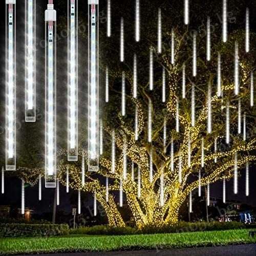 Коледни Лед Висулки Искрящ Падащ Сняг 8Брх48см.