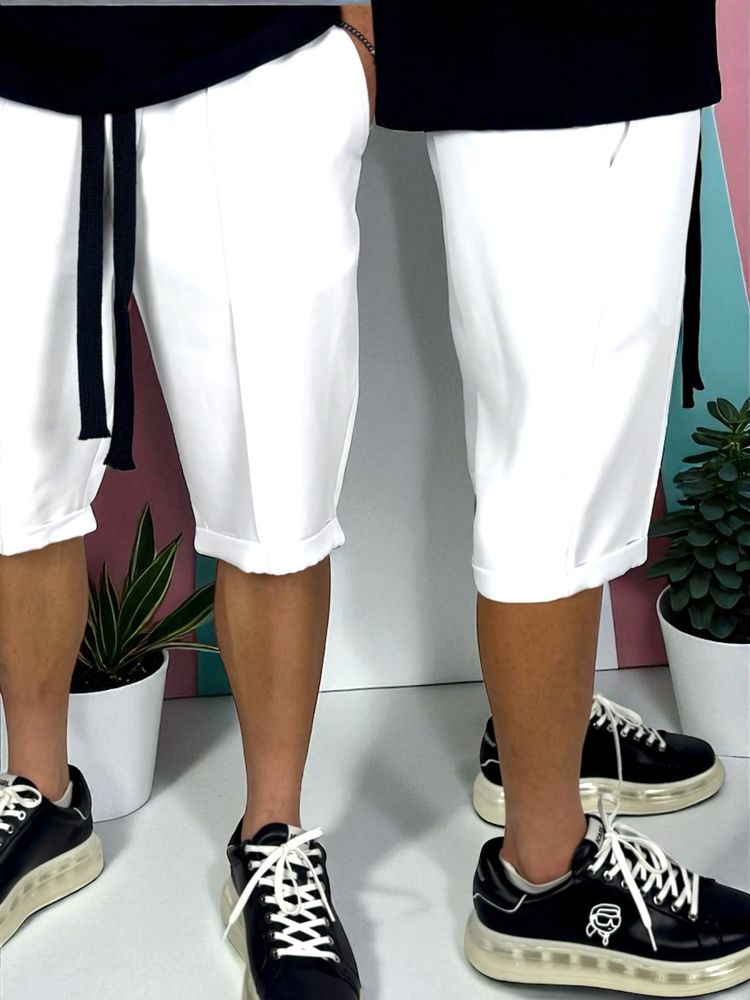Pantaloni scurti , Casual/Elegant cu siret lung! Calitate TOP