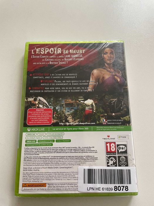 Dead island riptide complete edition за Xbox 360/One - Нова запечатана