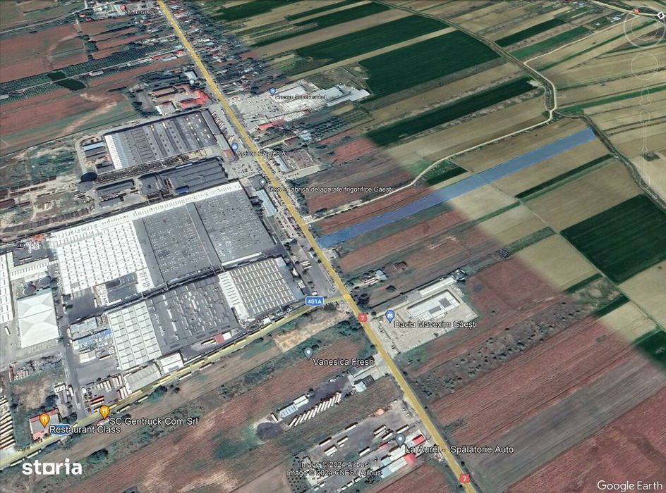 Vanzare Teren 15.070 Mp. - Deschidere 23 Ml. La Dn7 - Gaesti