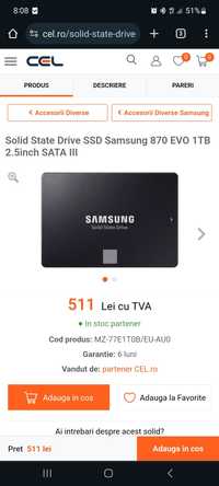 SSD Samsung 870 Evo 1TB