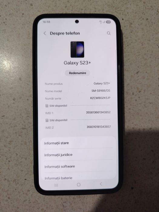 Telefon Samsung Galaxy S 23 Plus Impecabil