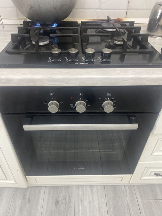 Bosch газовая плита цвет черный