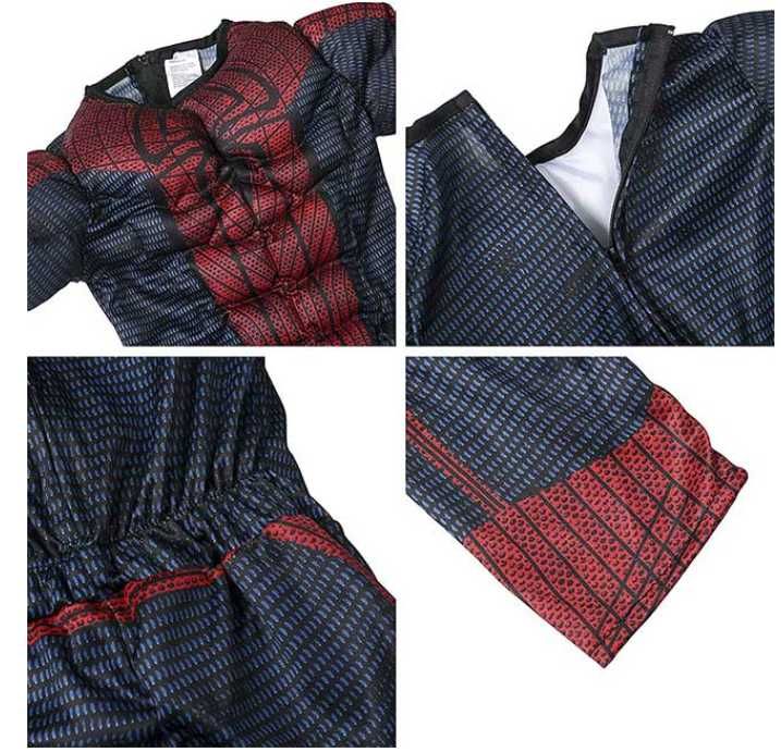 Детски костюм на Спайдърмен с мускули, маска + ПОДАРЪК йо-йо Spiderman