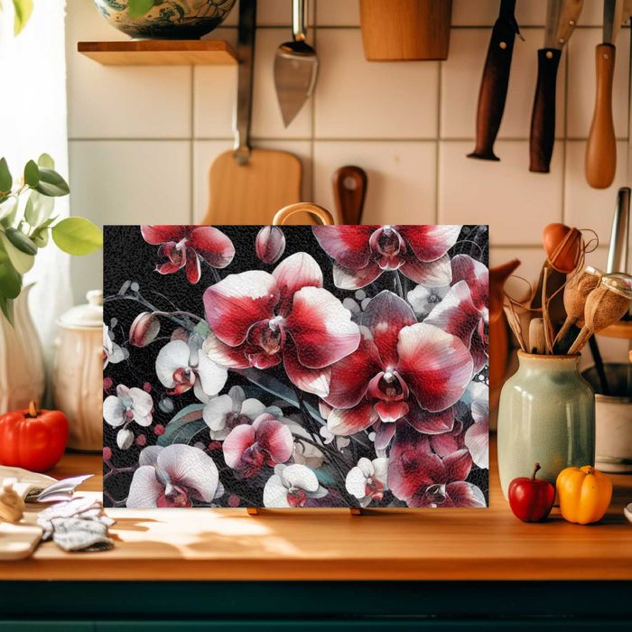 Стъклена дъска за рязане персонализирана - уникална за подарък