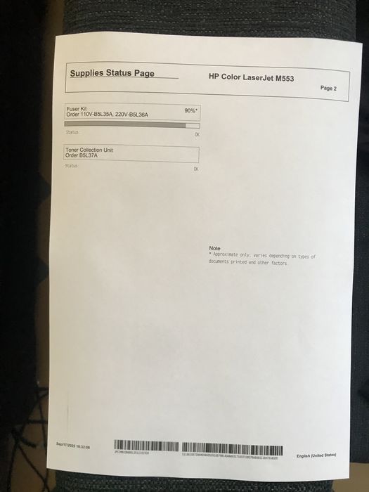 HP Color LaserJet Enterprise M553,B5L25A