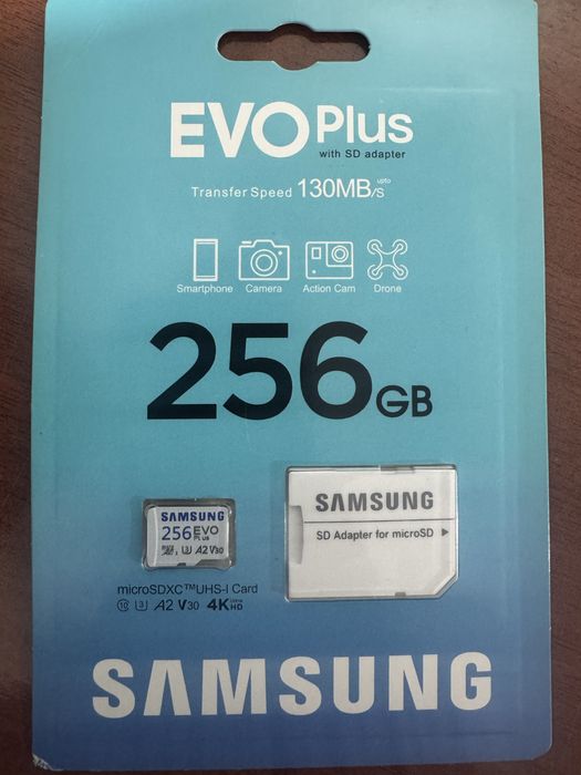 Микро флешка samsung 256гб