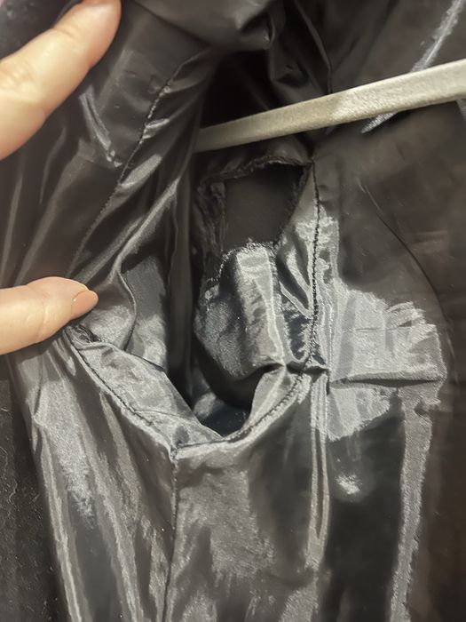 Palton negru cu defecte New Collection