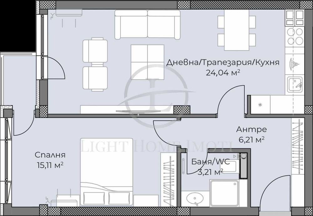 Продава се Двустаен апартамент в Пловдив, Христо Смирненски - 68 кв.м за 1508 €/кв.м - Снимка #4