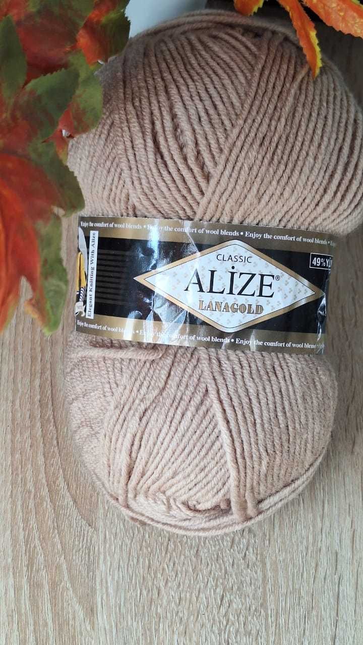 Пряжа Alize LanaGold (полушерсть)