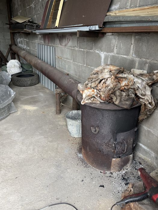 Печка буржуйка в гараж теплицу