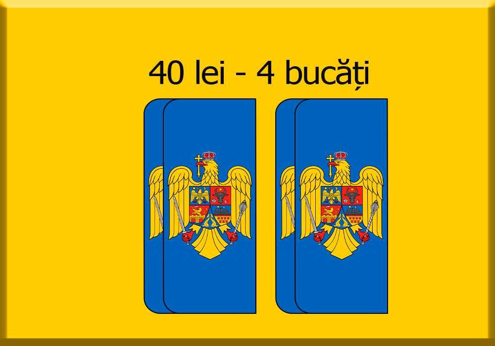 Sticker Stema Romaniei / Steagul Romaniei