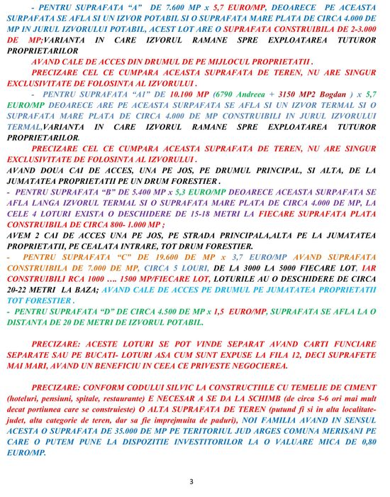 Teren construibil /pădure, apa termala & izvor mineral, zona turistica