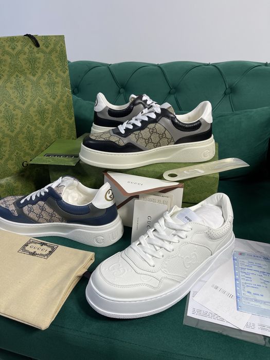 Adidasi Gucci GG piele naturala Full Box colectie noua