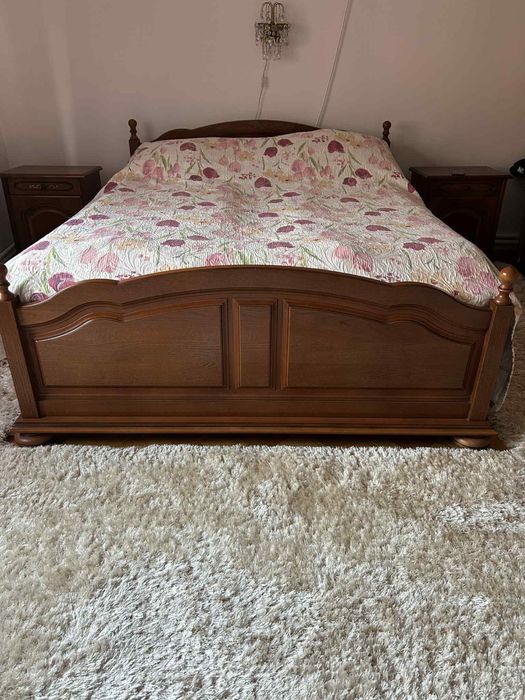 Pat din lemn si saltele