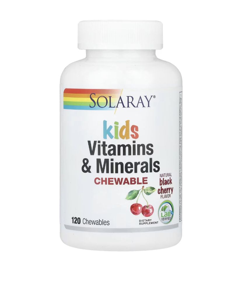 Американские витамины, мультивитамин Solaray kids vitamins