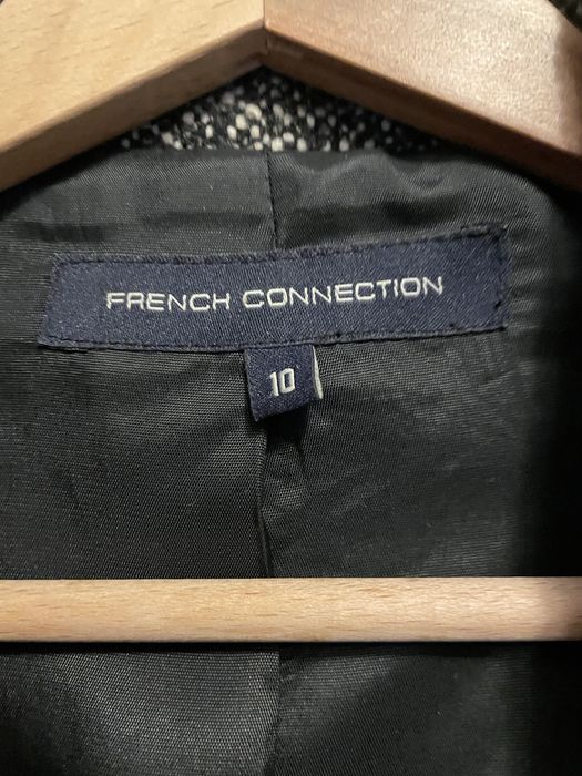 FRENCH CONECTION palton din stofa de dama de toamna, pepit nr 10