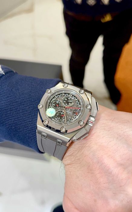audemars piguet offshore 44mm сиво-матово