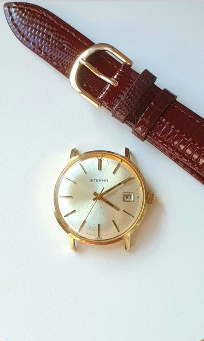 Ceas de mînă ETERNA Aur 14K  Mecanic Manual  Frecv. 28800