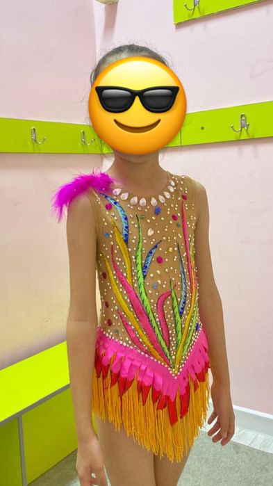 Купальник для художественный гимнастика 7-8 лет