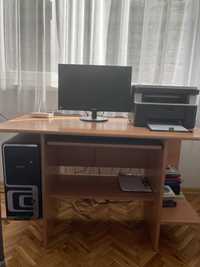 Бюро -място за PC, принтер, клавиатура, монитор, размер 120/60 см.