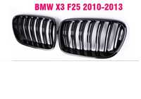 Grile Nari Duble M Design BMW X3 F25 Negru Lucios NonFacelift