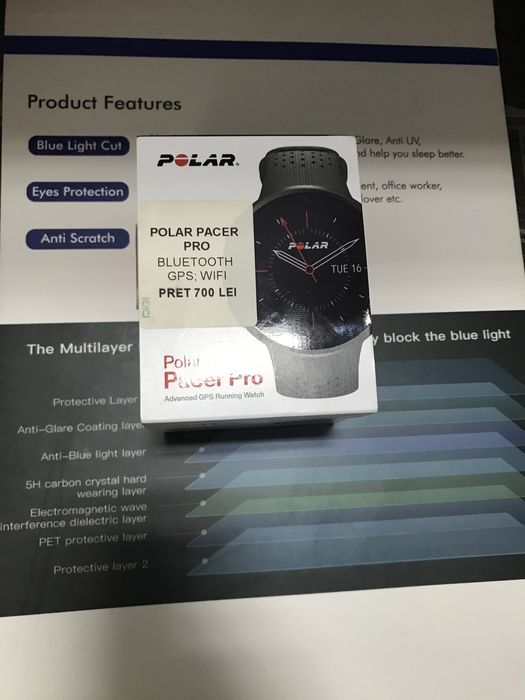 Ceas Polar Pacer Pro nou sigilat..