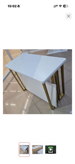 Продается раздвижной стол консоль со стульями