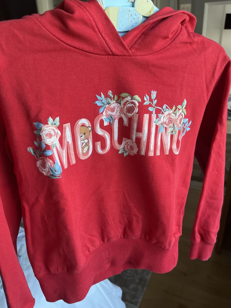 Hanorac cu gluga, Moschino Kids, pt fetite, 6 ani