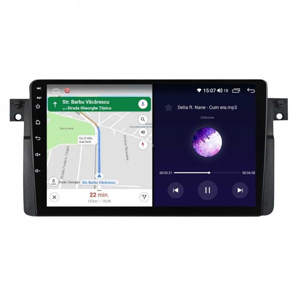 Navigatie Android 13 BMW Seria 3 e46 1/8 Gb Waze CarPlay Camera
