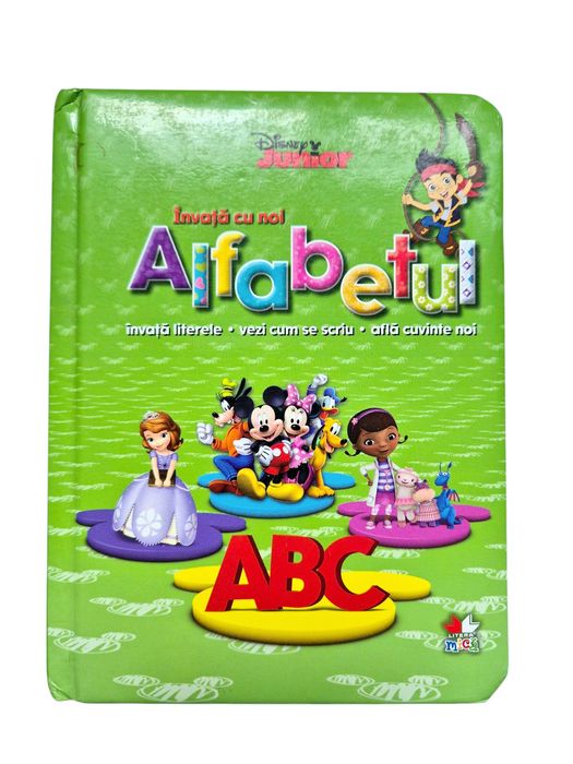 Carte "Invata cu noi alfabetul". Stare impecabila