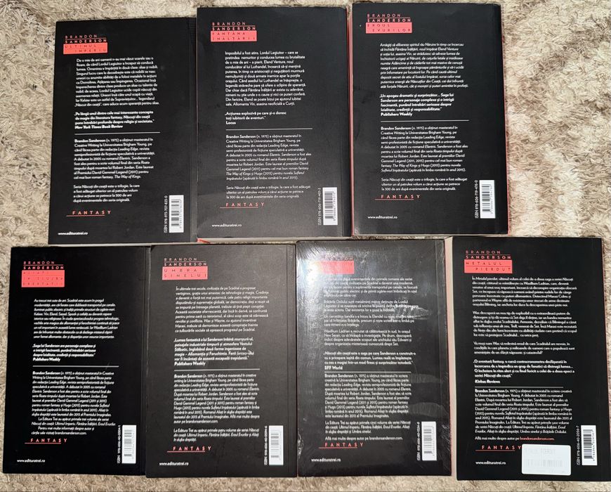 Seria completa Nascuti din ceata - Brandon Sanderson