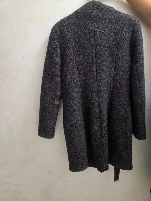 Дамско зимно сиво палто