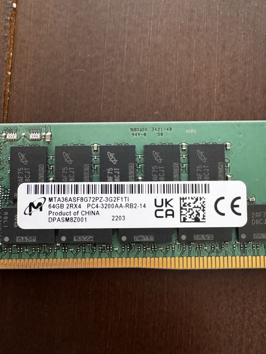 Ram памет 16,32,64 GB ECC