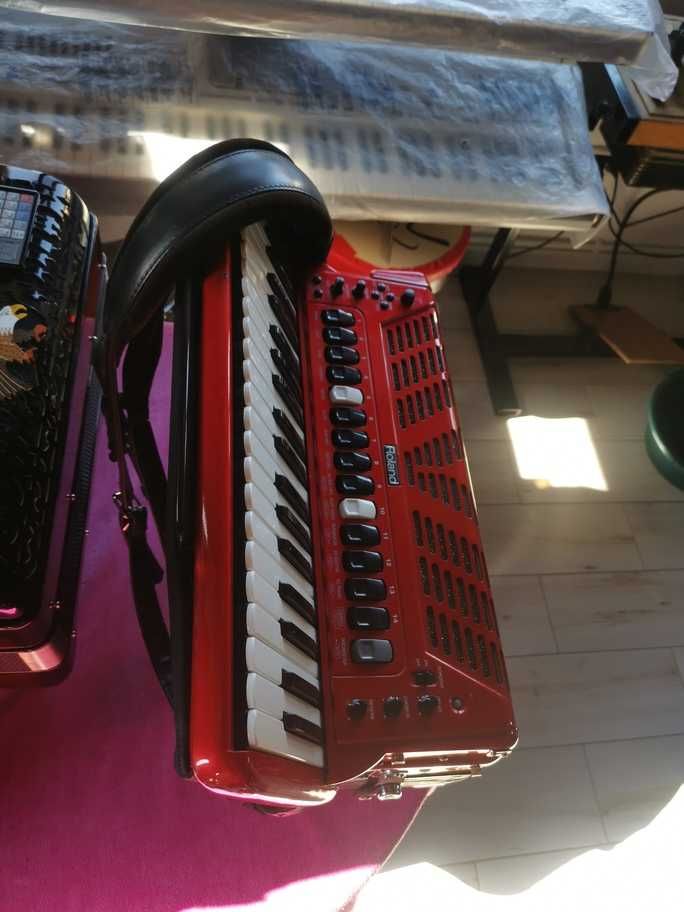 Acordeon Roland Fr7-Red/Pas Facut/Mufa Midi/Baterie Originala Noua