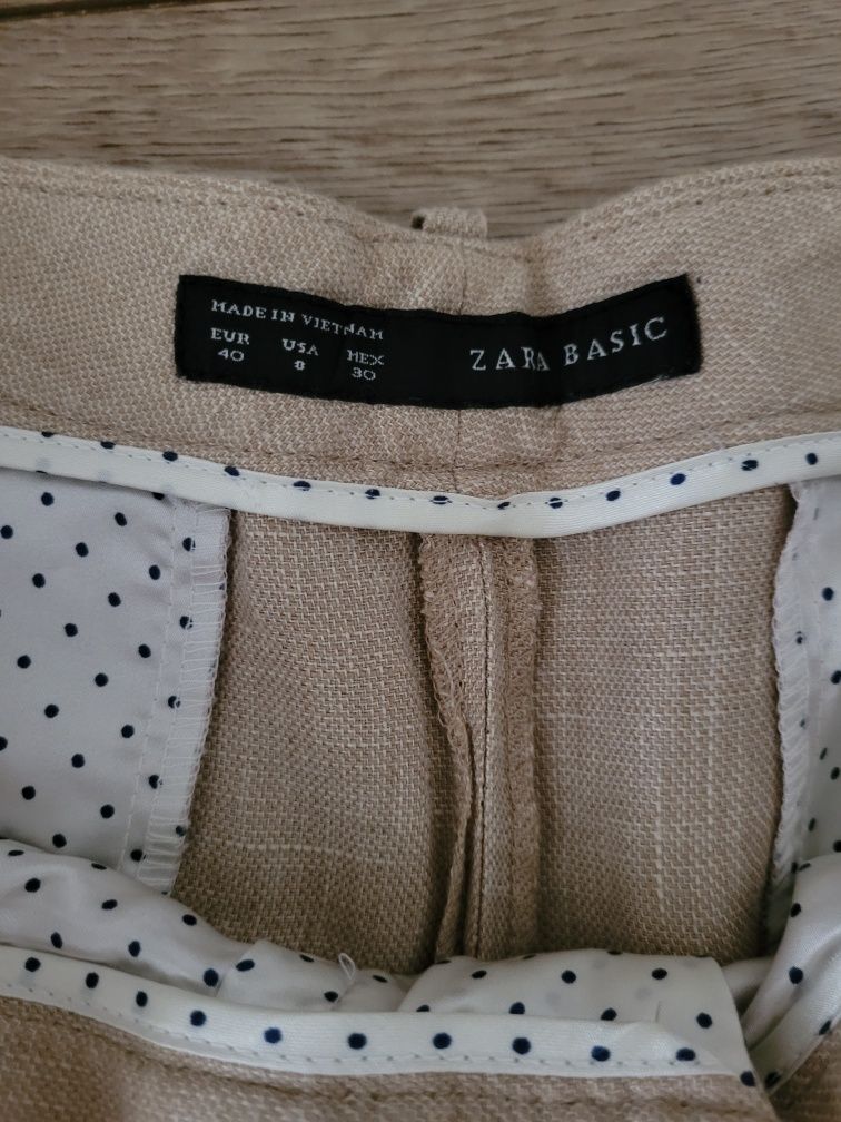 Pantaloni din in Zara 40