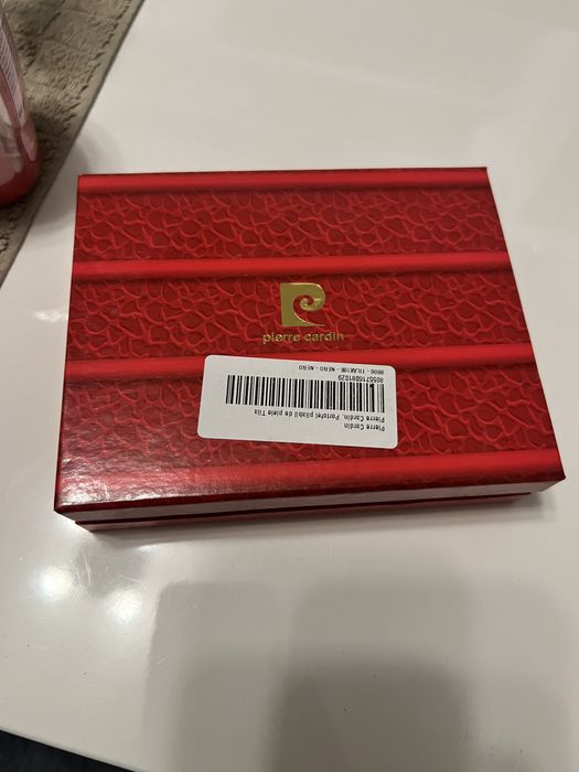 Portofel Pierre Cardin piele naturala pliabil cu multiple buzunare,nou